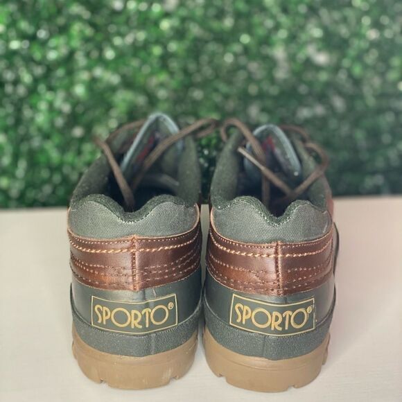 90s Vintage Sporto Rain Boot: Green and Brown main image 4
